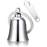 Bandmax Stainless Steel Guardian Bell Keychain For Motorcycle Bikers | Solid Stainless Steel, Classic Guardian Bell Charm Designed For Motorcycles, Durable Accessory Ideal For Biker Daily Use