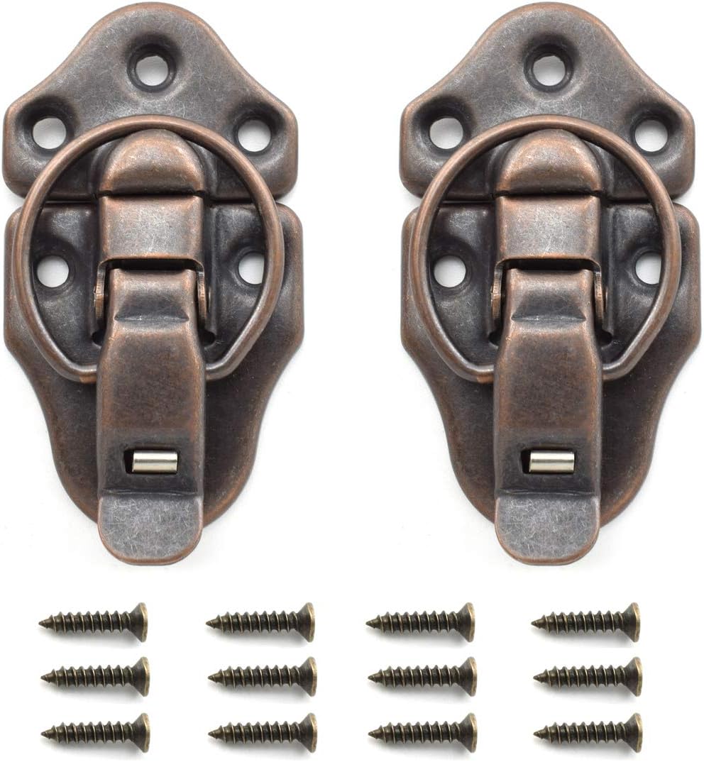 SDTC Tech 2Pack Retro Red Bronze Style Box Toggle Latch Antique Metal