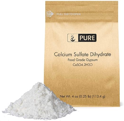 Amazon.com: Calcium Sulfate (Gypsum) (4 oz.) by Pure Organic