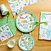 Dinosaur Party Supplies Boy and Girl Birthday Dino Themed Party Set Includes Cups Forks Spoons 9