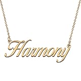 HUAN XUN Customized Custom Simple Any Name Necklace