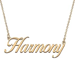 HUAN XUN Customized Custom Simple Any Name Necklace