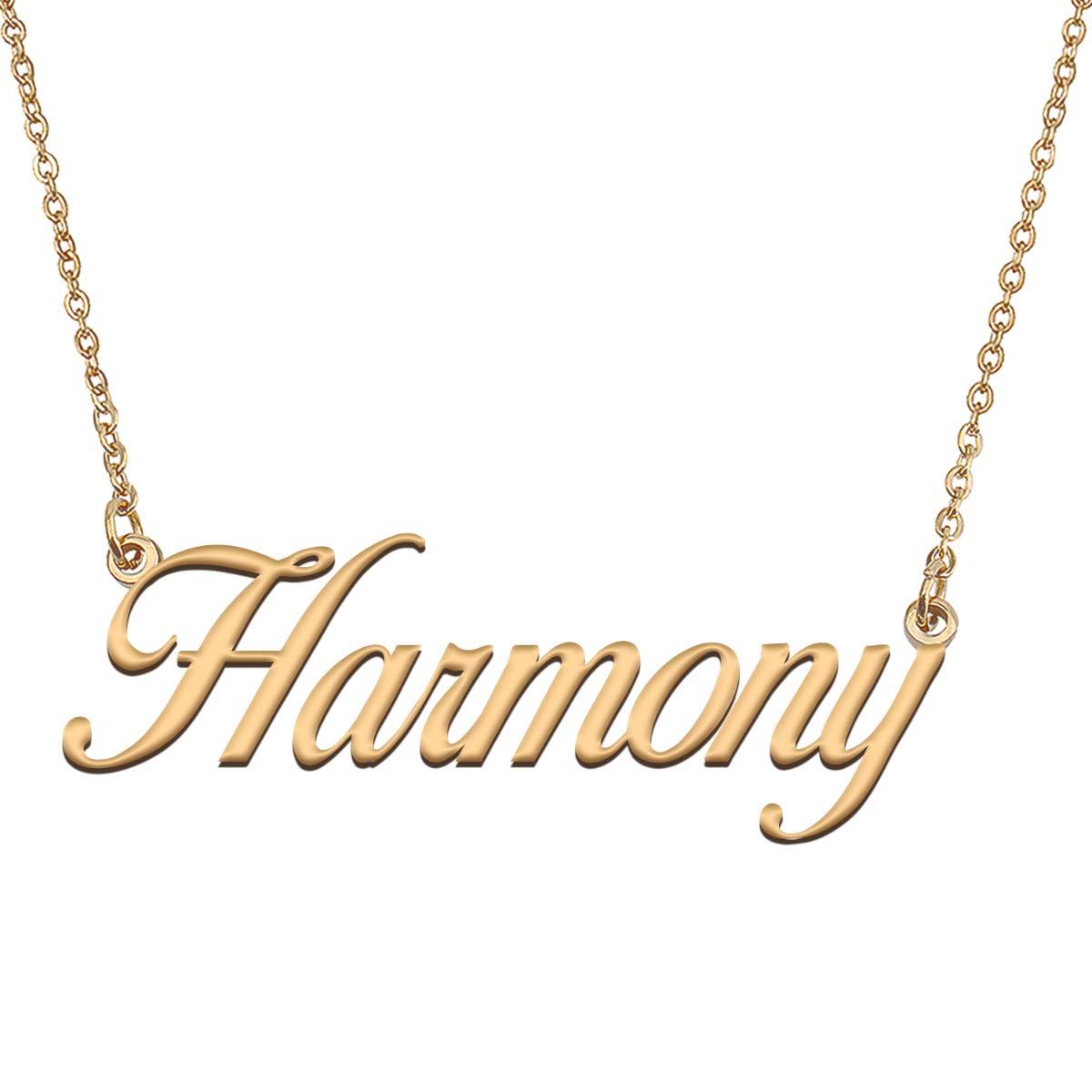 HUAN XUN Customized Custom Simple Any Name Necklace