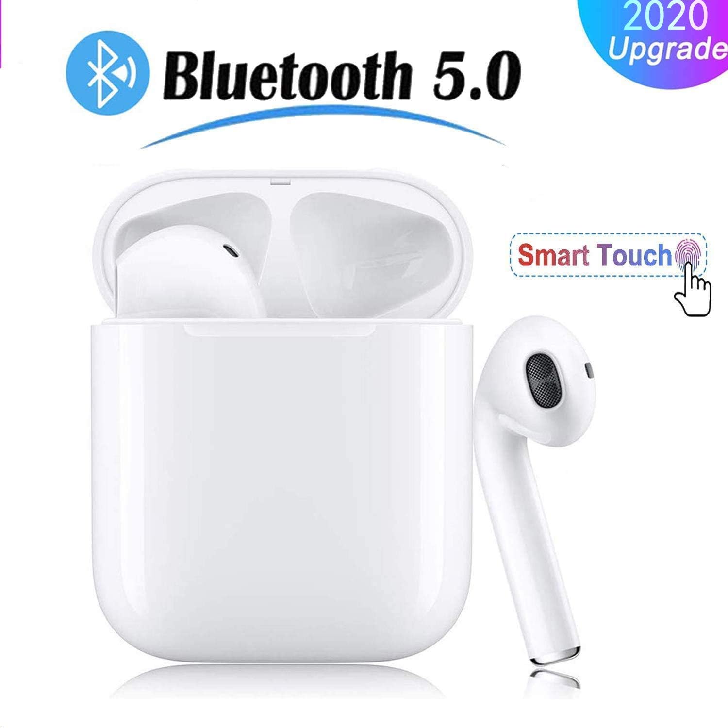 Bluetooth Earbuds, i11 Pop-up Bluetooth Headset, Bluetooth 5.0 Stereo Hi-Fi Sound, IPX5 Waterproof Headset with Charging Case, Comfortable for Android/iPhone/Samsung