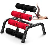 Mini Inversion Table, Spinal Decompression Table with Rollers, Back Stretching Table for Home Gym, 297 LBS Capacity &amp; Easy to Store Back Stretcher Table