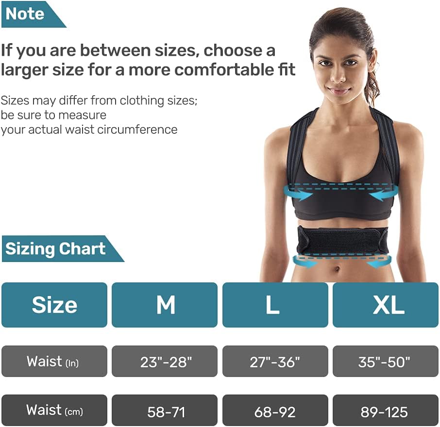 VOKKA Posture Corrector for Men and Women, Spine and Back Support, Providing Pain Relief for Neck, Back, Shoulders, Adjustable and Breathable Back Brace Improves Posture and Provides Back Support XL: Health & Personal Care