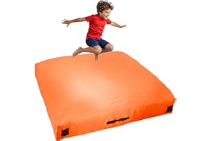 SaferBounce Crash Pad for Kids Sensory | Big 5Ft x 5Ft Or 3Ft x 4Ft | Autism Sensory Crash Mat for Jumping & Play | Crashpad | Soft Foam Landing Pad for Kids | Giant Pillow Mat | Climbing & Gymnastics