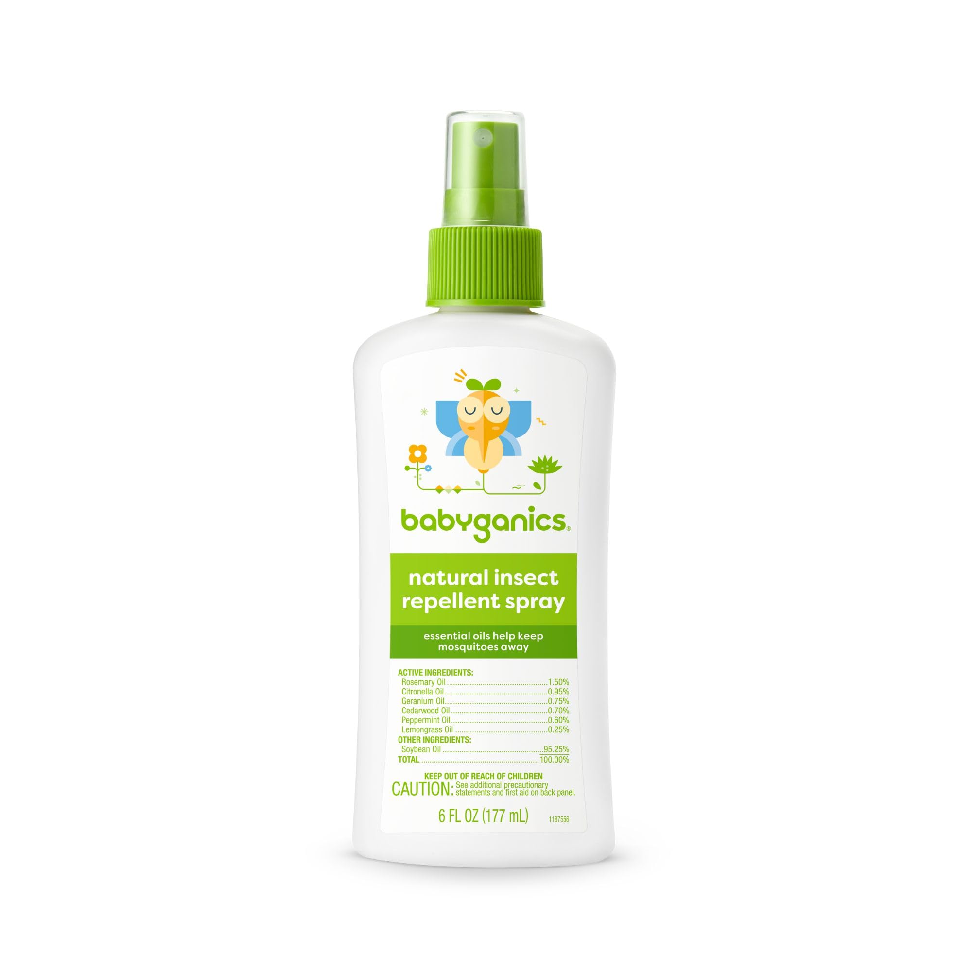 Photo 1 of Babyganics Natural Insect Repellent, Packaging May Vary, 6 Fl Oz