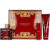 Versace EROS FLAME 3 PIECE GIFT SET - 3.4 OZ EAU DE PARFUM SPRAY NEW