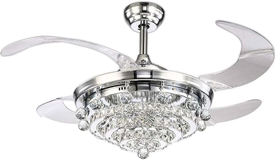 YWAWJ Lampe unsichtbare Deckenleuchte Chrom Kristall Shades Inklusive