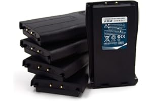 elxjar (5-Pack) 3.7V BL-1 1500mAh Li-ion Rechargeable Battery Replacement for Baofeng BF-666S BF-777S BF-888S BF-999S Retevis H-777 Arcshell AR-5 Ansoko Radios