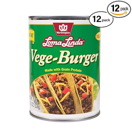 Loma Linda Plant Based Vege Burger 19 Oz Pack Of 12 Kosher #vegan #ground #beef Loma Linda Plant Based Vege Burger 19 Oz Pack Of 12 Kosher