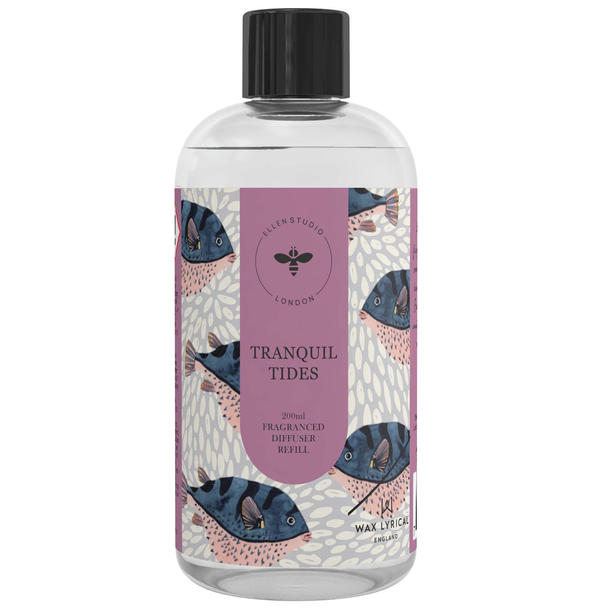 Wax Lyrical Ellen Studios, Refill 200ml Tranquil Tides, Blue, one Size