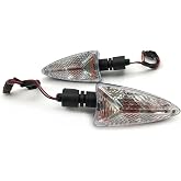 SPNUVR 2Pcs Motorcycle Turn Signals Compatible with BMW F650 700 800 GS | 2010-2016 R1200 K1200R K1300S S1000 RR 2010-2014 Turn LampBulb (Long Handle and Clear Shell)