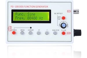 SHYEKYO FG?100 DDS Function Generator, Sine Frequency 1HZ?500KHz Counter Source Generator Meter Output Sine Square Triangle Forward Sawtooth