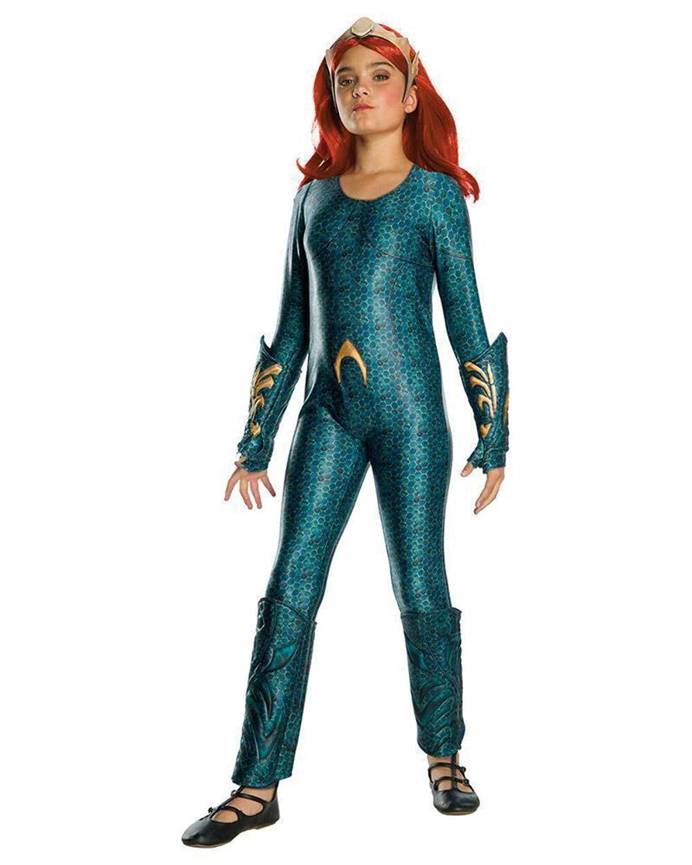 Rubies Official DC Aquaman The Movie, Mera Girls Deluxe Costume - Medium Age 5-7 Years Halloween