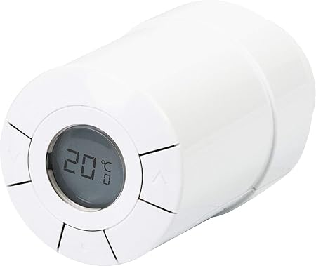 SCHWAIGER  ZHT01  Heizkrperthermostat Temperaturregler Erkennung offener Fenster Energiesparmodus Z Wave Smart Home Steuerung per App Sprachsteuerung mit Alexa und Google
