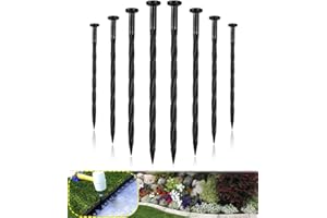 Meboyz Plastic Edging Spikes, 100-Pack 8-inch Plastic Landscape Anchoring Spikes are Designed for use with Paver Edging, Weed barriers, Artificial Turf, and More.