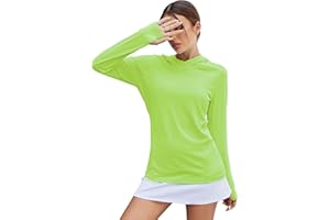 LUYAA Women's UPF 50+ Sun Protection Hoodie Breathable Stretch Hiking Shirts Long Sleeve for Running Outdoor Workout