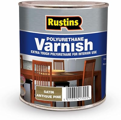 Rustins Polyurethane Varnish Antique Pine Satin 250 ml