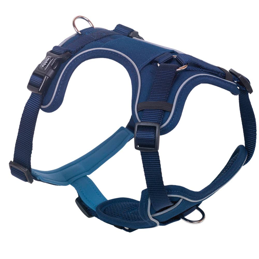 Nobby Comfort Harness Mailo Blue XL Chest 50-70 cm Belly 82-100 cm W 25 mm Pack of 1