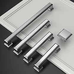 Amerdeco 10 Pack Polished Chrome Cabinet Pulls