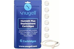 HumidX Plus for Airmini CPAP Machine by Snugell - ResMed Airmini HumidX Plus Replacement Cartridges | Compatible with P10 Nas
