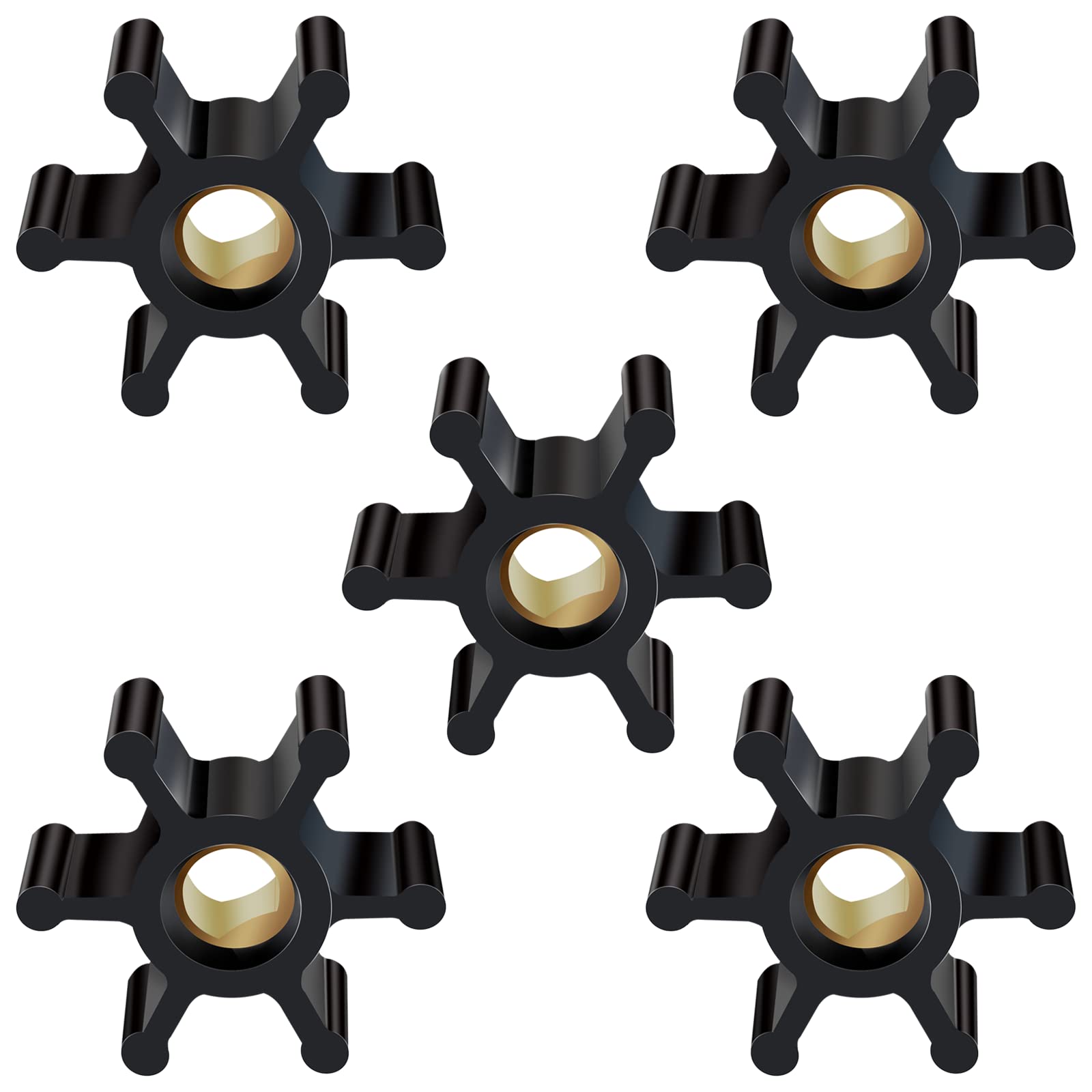 5 Pack Utility Pump Replacement Impeller for Trupow PAS-30, PDS-30 & Vanshly Water Transfer Pumps
