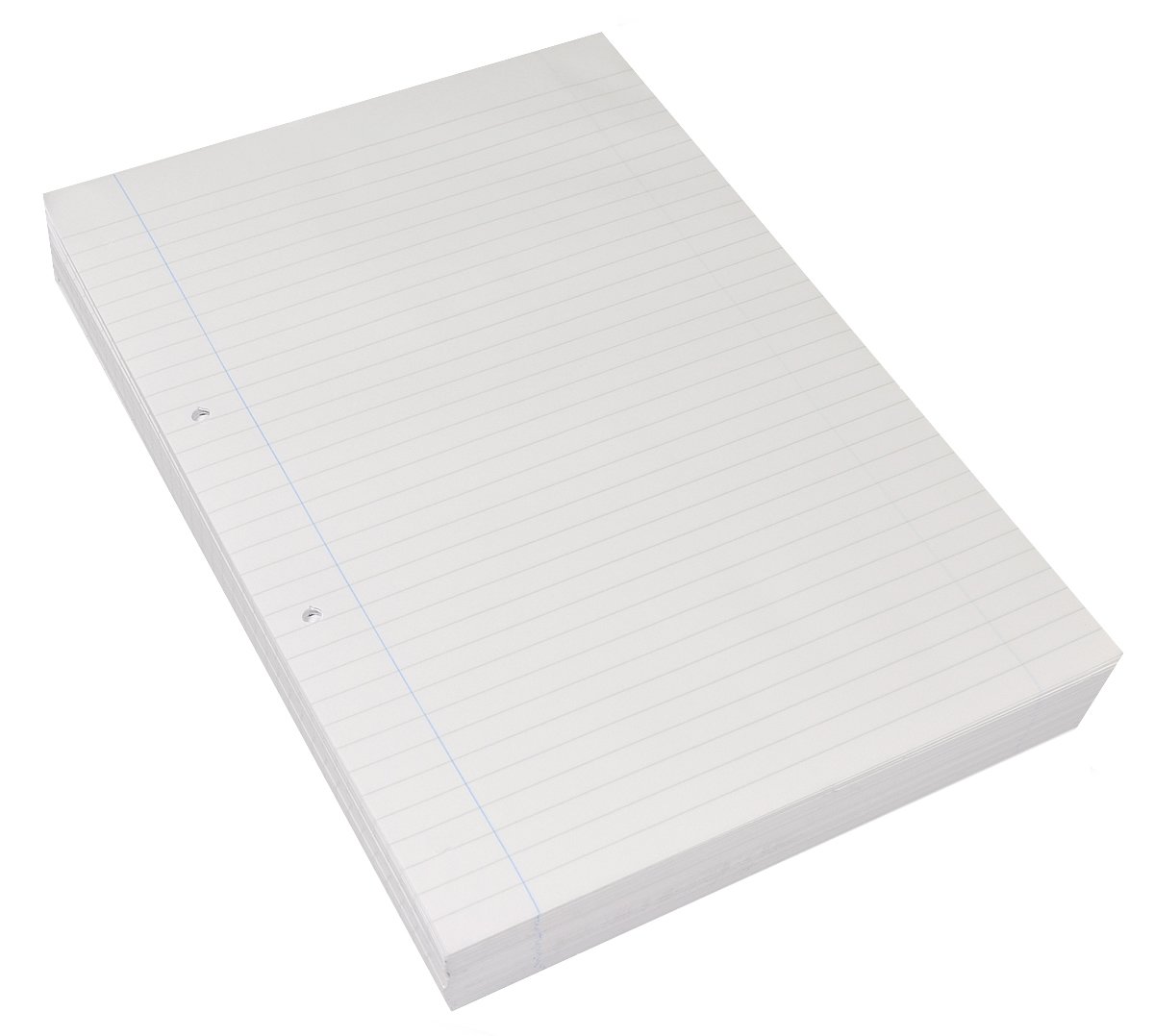 RHINO A4 Loose Leaf Lined Paper, 500 Sheets / 1000 Pages, 8mm Lined with Margin Paper, 1-Pack, Hole Punched, School & Office Stationery Supplies — image 1