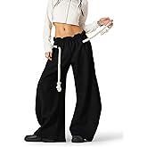 Aelfric Eden Super Baggy Barrel Sweatpants Wide Leg Pants for Women Men Casual Elastic Waist Unisex Lantern Trouser Pants