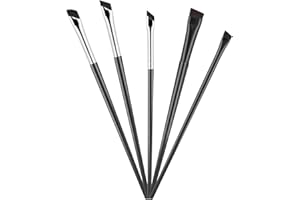 ALRHSO 5Pcs Thin Eyeliner Brushes Angled Eyebrow Concealer Brushes Flat Angle Eye Makeup Brush for Eyebrow Corrector Eye Brow Brush for Women Precision Lining Beauty Cosmetic Tool