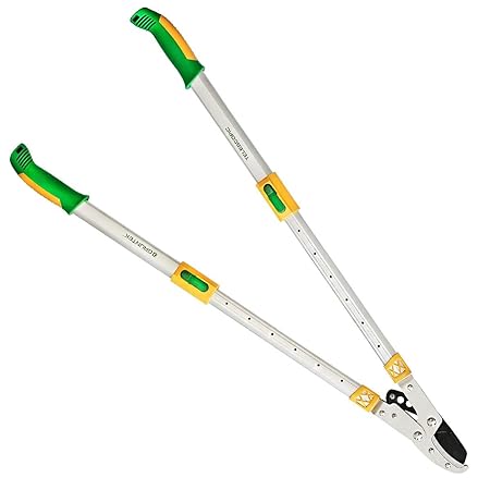 GRÜNTEK Teleskop AMBOSS-Astschere XT 685 -1015 mm, gehärtete Klinge 78 mm, 7-fach verstellbare Griffe. SMART-CUT Baumschere m