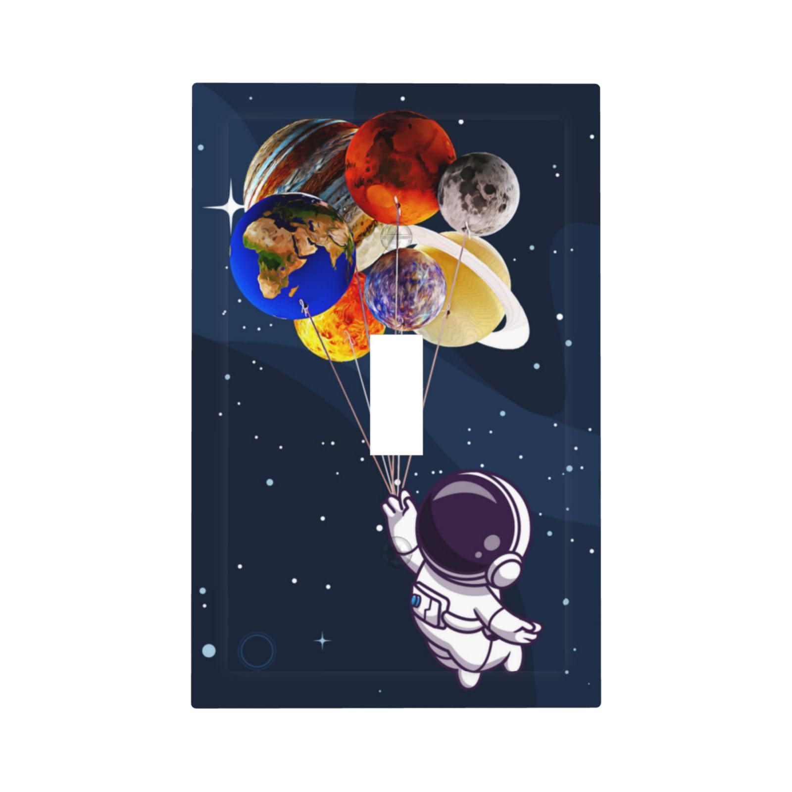 Planet Astronaut 1 Gang Light Switch Plate Cover