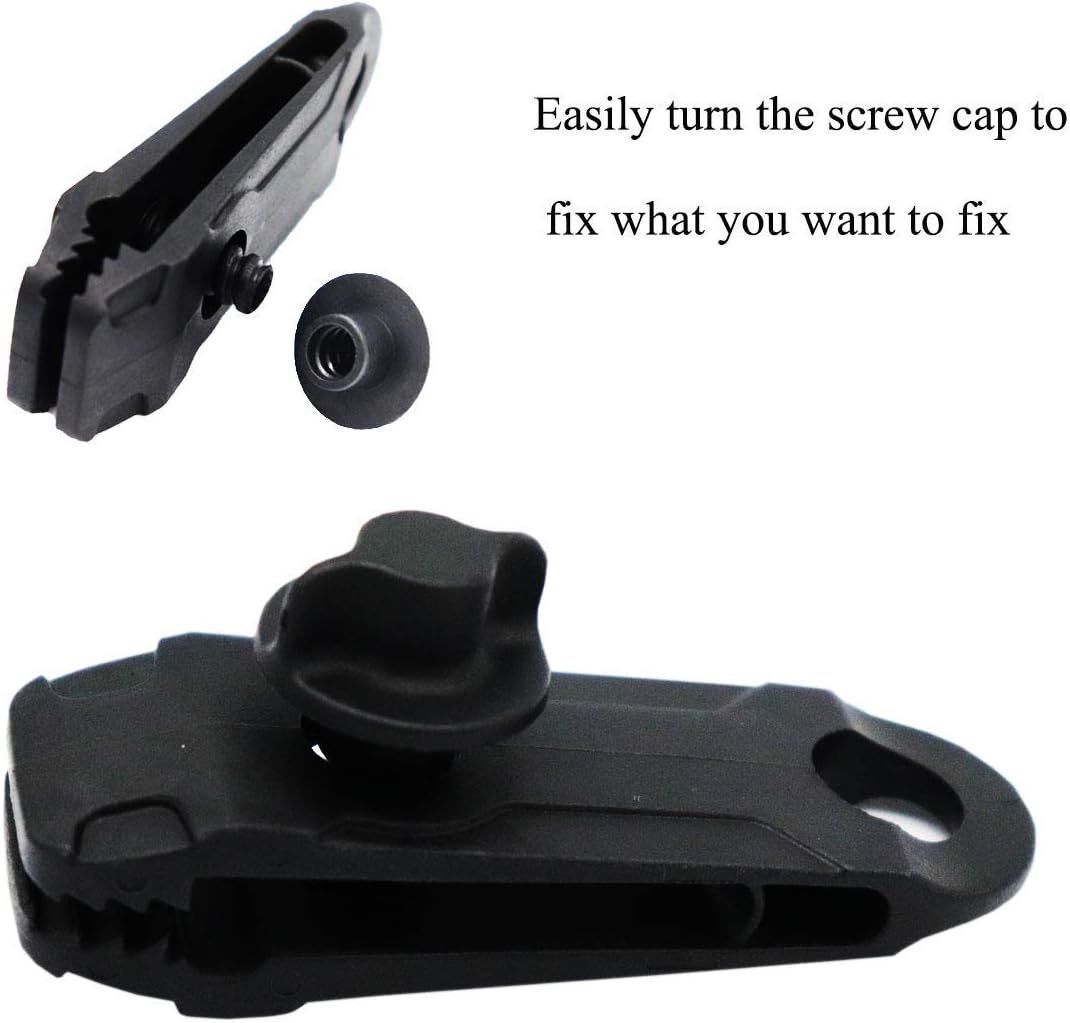 12pcs Tarp Canvas Clips Heavy Duty Lock Grip Clamps Thumb Screw Tent Clip Awning Clamp Set Jaw Tent Snaps Tarps Canopies and Covers Locking Clamp Design for Outdoors Camping Farming Garden Tarps: Sports & Outdoors