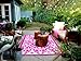 Fab Habitat Venice Indoor/Outdoor Recycled Plastic Rug,  Cream & Pink, (4' x 6')
