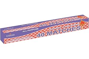 1 Box - 11" Fireplace & BBQ Matches, Long Reach, 40 Matches Total by Prime Necessities
