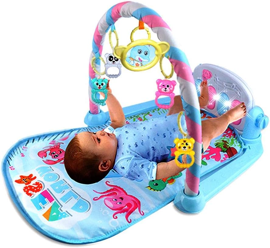 Amazon.co.jp： ベビージム プレイマット ピアノ 音楽付き 幼児ジム ジム Horypt® おもちゃ付き ベッドメリー 取り外す可能 ベビーベッド 指遊び 知育おもちゃ 幼児用寝具