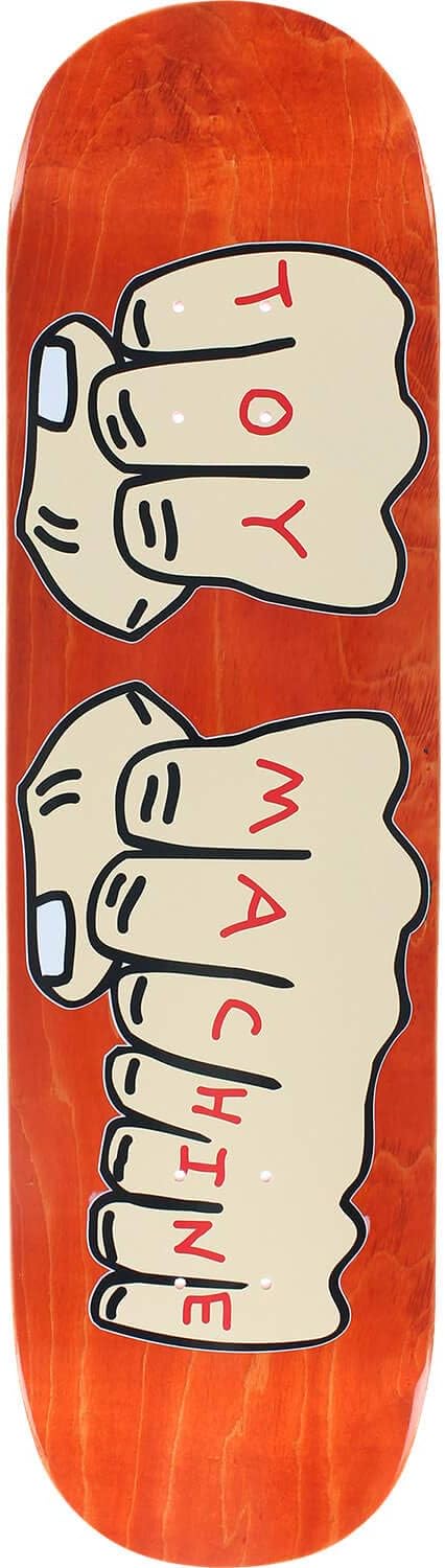 Toy Machine Skateboards Fists Orange Stain Skateboard Deck - 8.25" x 32.375"
