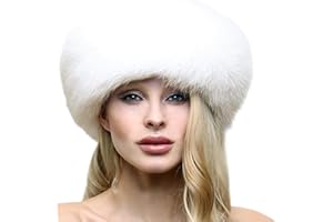 Awevudst Women's Faux Fur Hats Ladies Russian Cossack Style Winter Caps