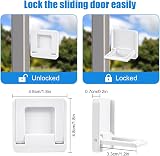 Vicloon 4 Pcs Sliding Door Locks Baby Child Safe Pet Proof view 2