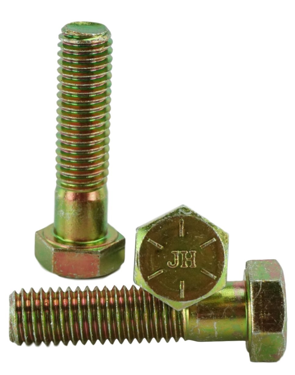 1/2-13 x 2" Hex Head Bolts, Grade 8 (1" to 5" Lengths in Listing) Hex Head Cap Screws (25 pcs, 1/2-13 x 2")