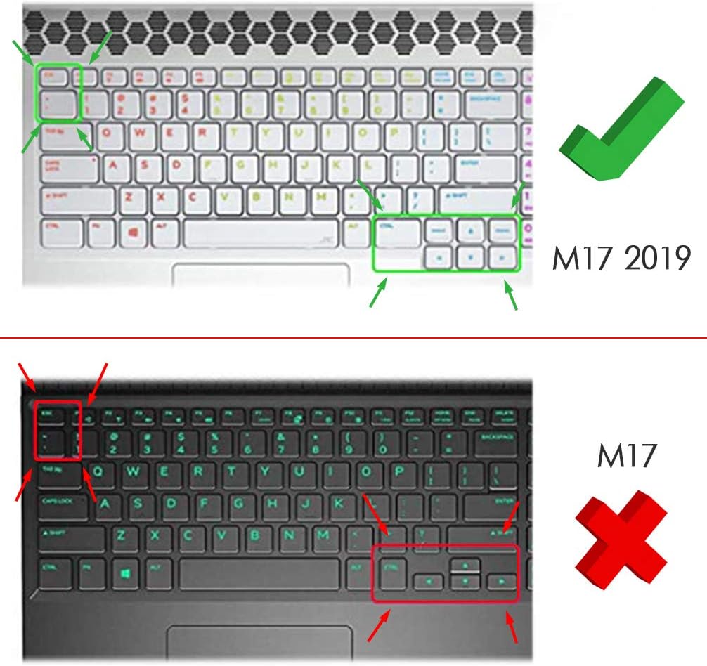 Amazon Com Lapogy 17 3 Inch Gaming Laptop Keyboard Cover Skin For Dell Alienware M17 R2 2019 M17 R3 2020 Alienware M17 R2 Gaming Notebook Accessories Ultra Thin Tpu For Dell Alienware M17 With Numeric Keypad