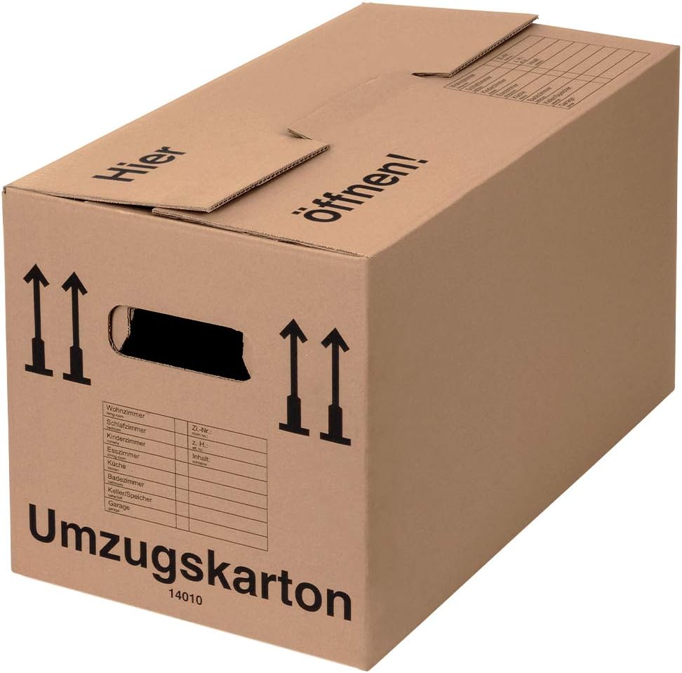5 cajas de cartón para mudanzas (profesionales) de 600 mm x ...