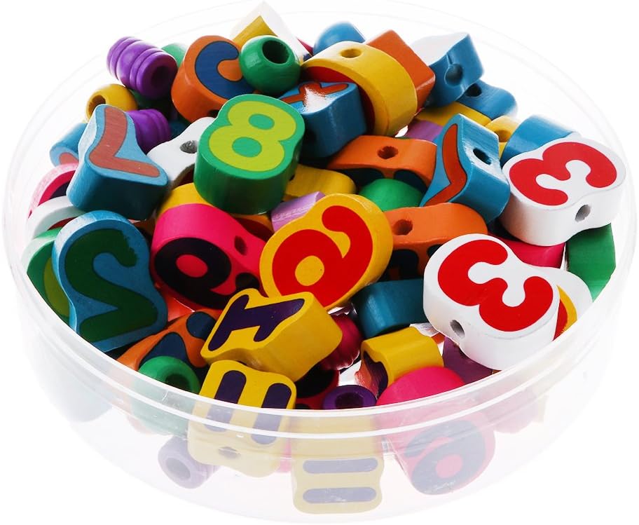 SM SunniMix Cuentas de Cordones Preescolares Juguete de Aprendizaje