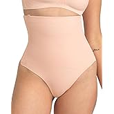 HONEYLOVE Shapewear for Women - SuperPower Thong - High Compression Tummy Control Underwear