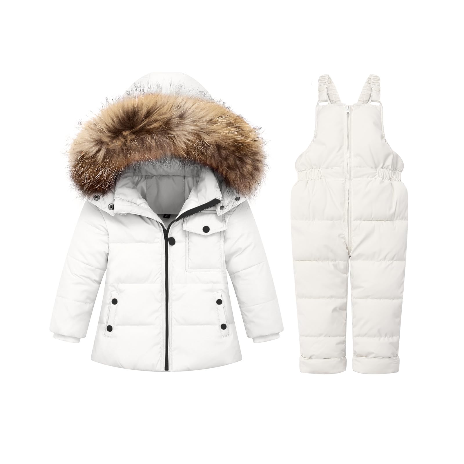 Photo 1 of Fumdonnie Baby Snowsuit Girls Kids Winter Coats Boys Snow Pants and Jackets Clothes 3T 4T