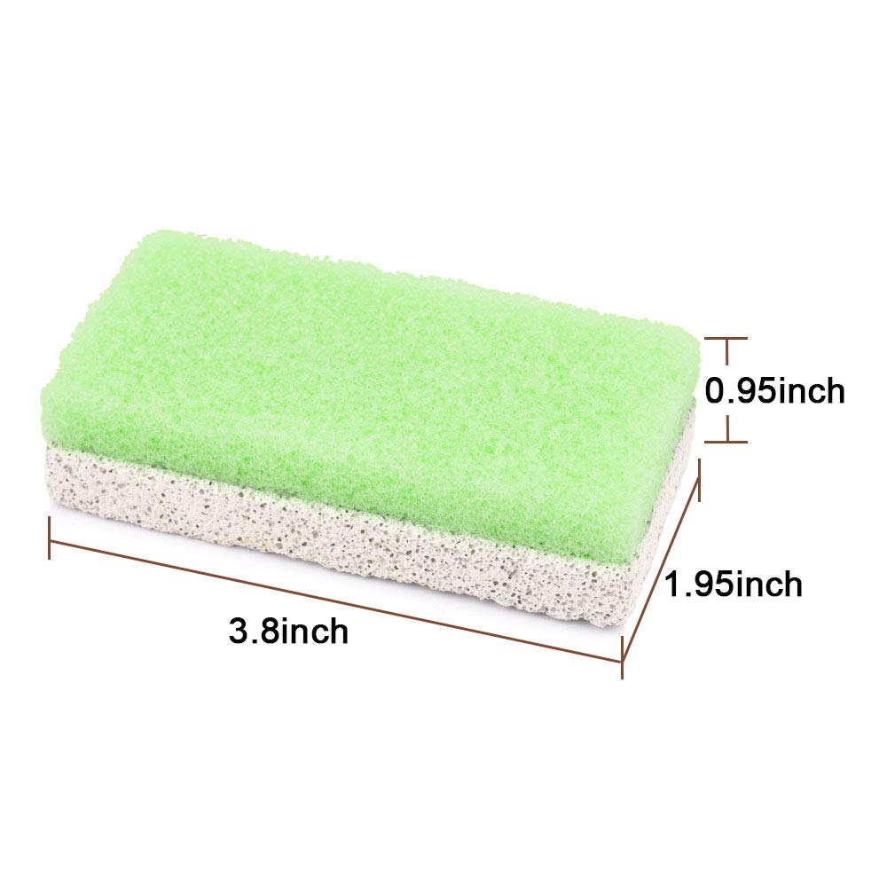 Pumice Stone for Feet, 2 in 1 Double Sided Hard Skin Callus Remover for Feet,Hands and Body, Exfoliator Pedicure File Block Callus Remover Scrubber (Pack of 4): Beauty
