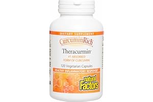 Natural Factors, CurcuminRich Theracurmin, 30 mg, Formulated for Superior Absorption, 120 Count (Pack of 1)