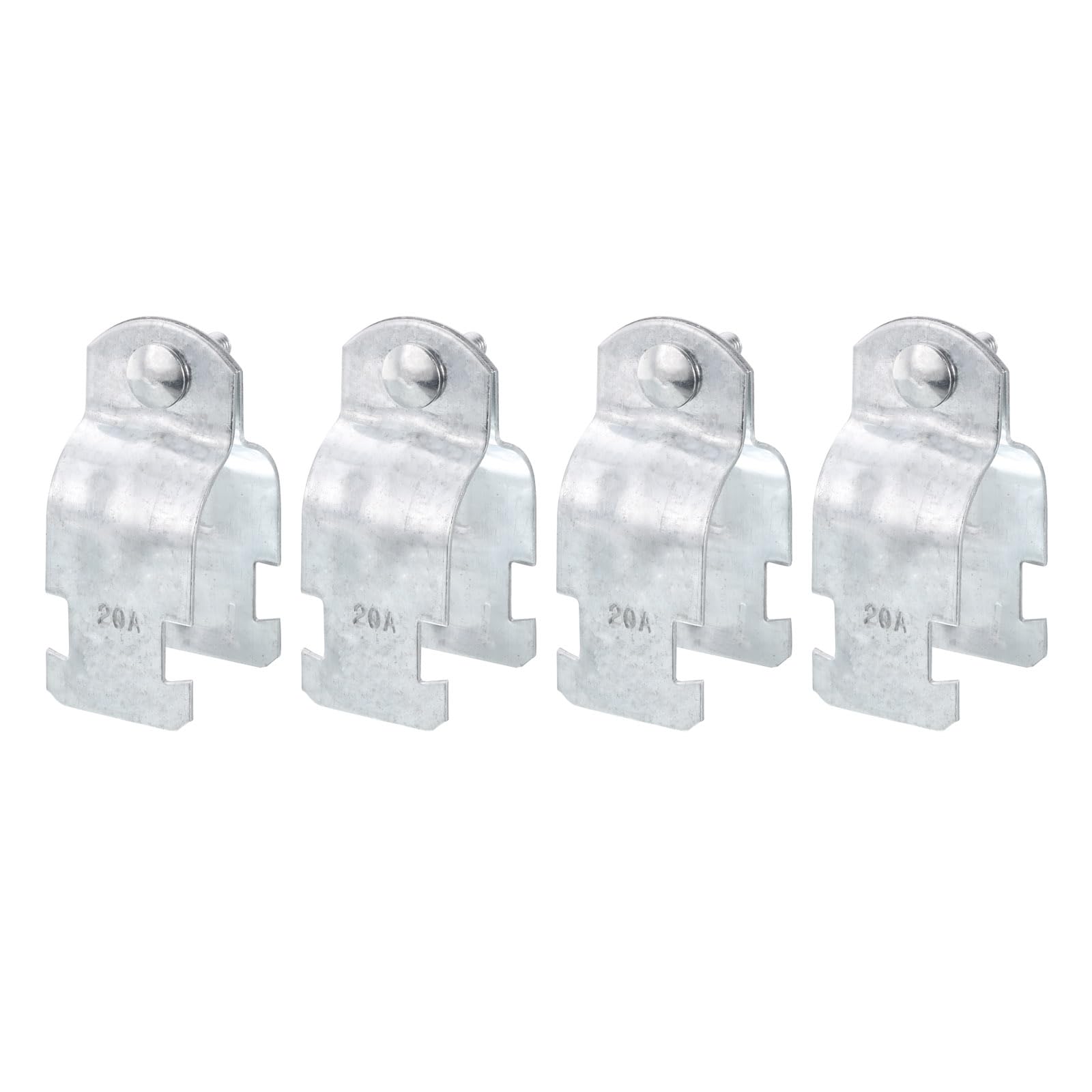 uxcell 1-1/16" EMT Strut Clamps Steel for Rigid Conduit and Pipe 4Pcs Universal EMT Strut Clamps with Bolt and Nut for Rigid Conduit and EMT