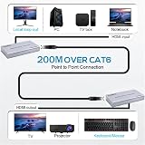 XYKJOBC HDMI KVM IP Extender 200M 1080P RJ45 Cat6/7 USB Mouse Keyboard view 9